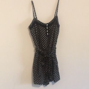 Black and white romper